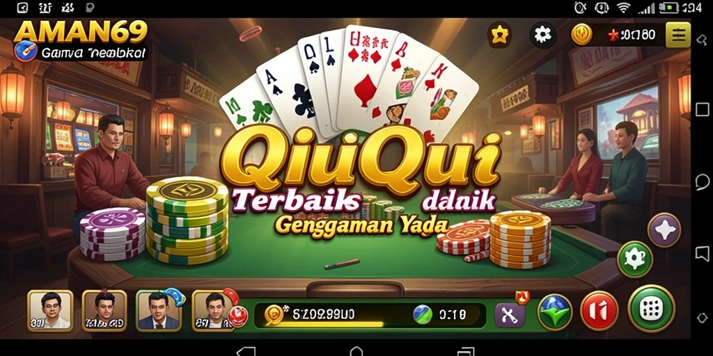 Screenshot gameplay AMAN69 menunjukkan aksi seru QiuQiu.