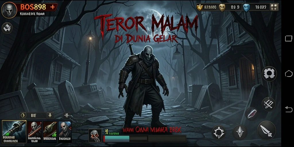 Screenshot utama BOS898 yang menunjukkan suasana mencekam dan gameplay yang menarik.