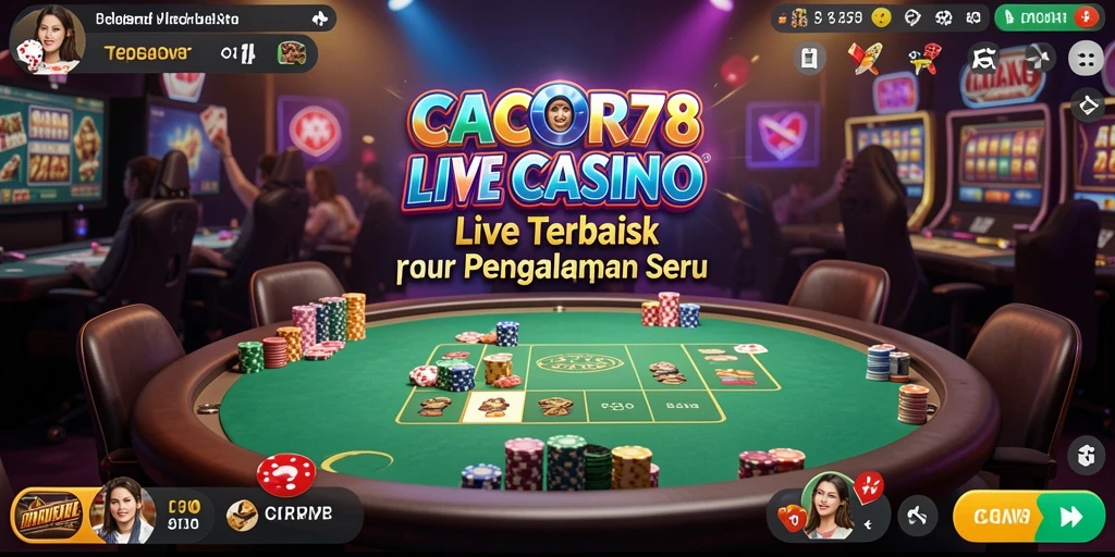 Gameplay Live Casino yang mendebarkan dengan dealer profesional.