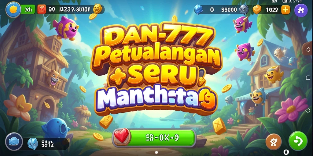 Tangkapan layar gameplay <strong>DAN777</strong> menunjukkan aksi mencocokkan item warna-warni yang seru.