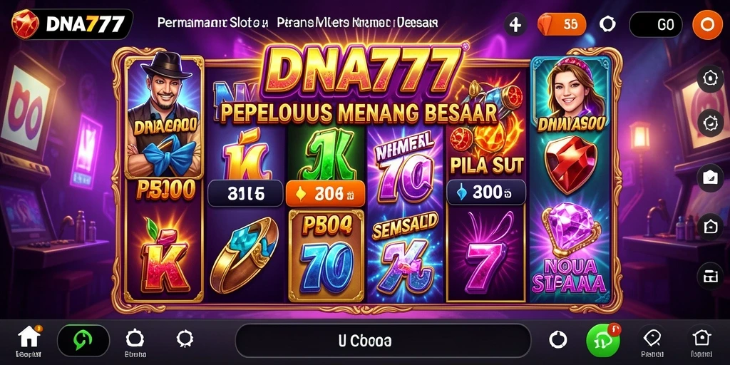 Screenshot gameplay DNA777 yang menunjukkan saat seru bermain Slot.