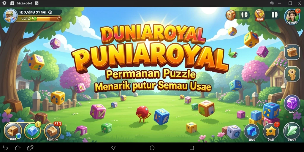 Tampilan gameplay DUNIAROYAL yang seru dan menantang.