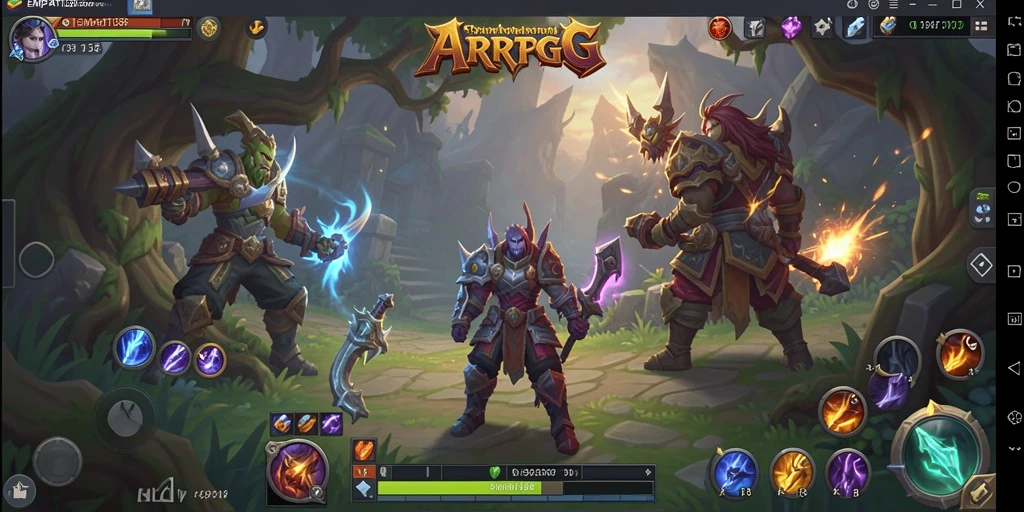 Tampilan screenshot EMPATI138 menunjukkan aksi seru dalam game ARPG.