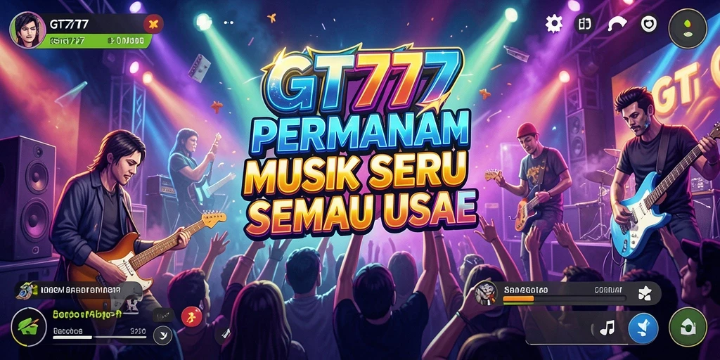 Gameplay seru dalam GT777 saat memainkan lagu favorit.