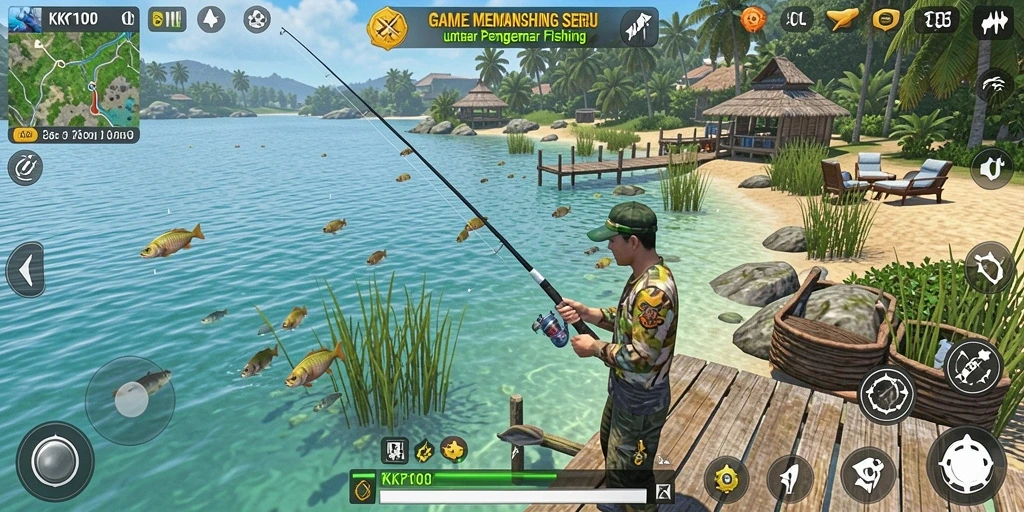Tangkapan ikan yang menakjubkan dan suasana memancing yang menenangkan.