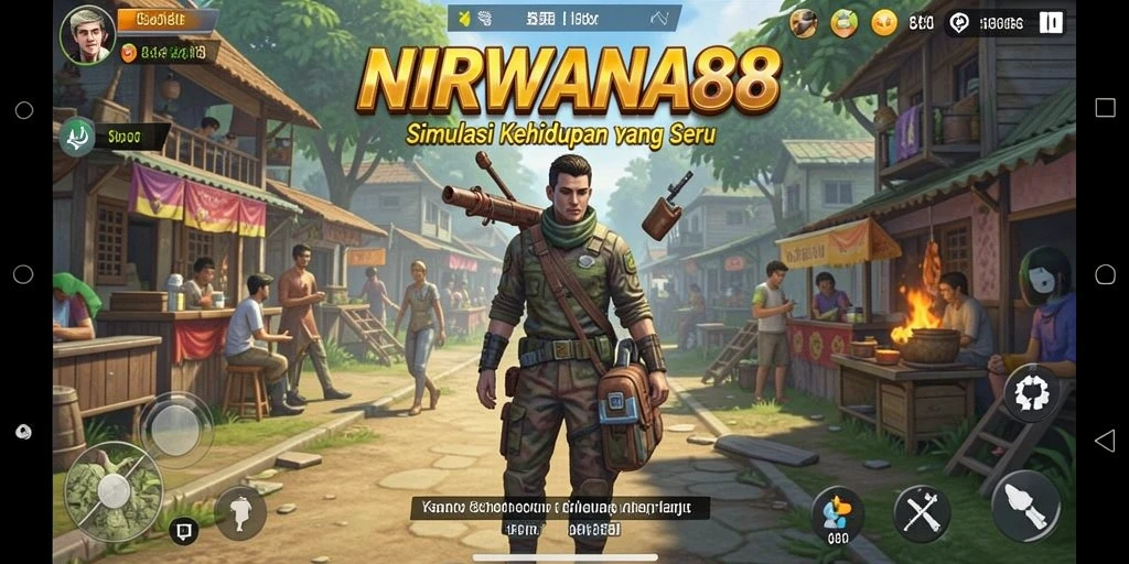 Tampilan gameplay seru NIRWANA88 dalam simulasi kehidupan.