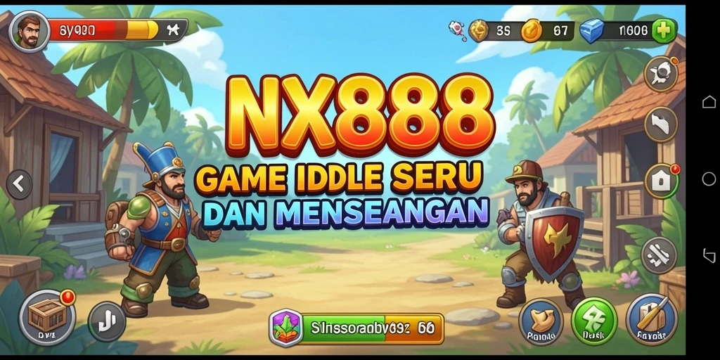 Tangkapan layar gameplay <strong>NX888</strong> yang menunjukkan aksi Idle yang seru.