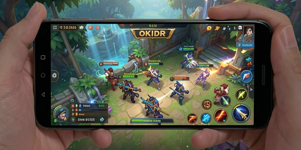 Tampilan gameplay OKIDR yang strategis dan mendebarkan.