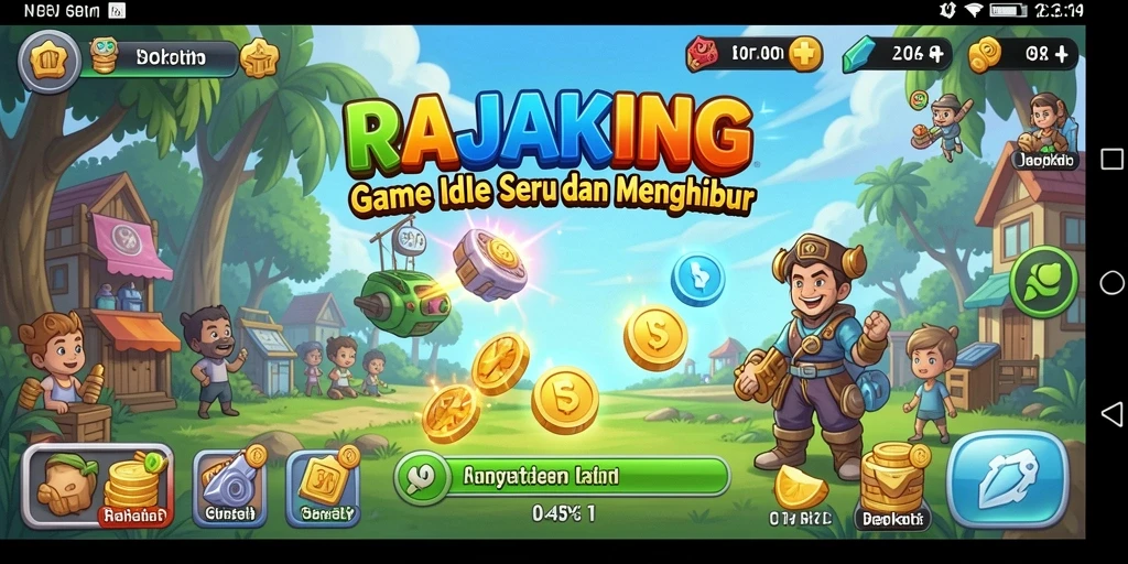 Tampilan gameplay RAJAKING yang seru dan adiktif.