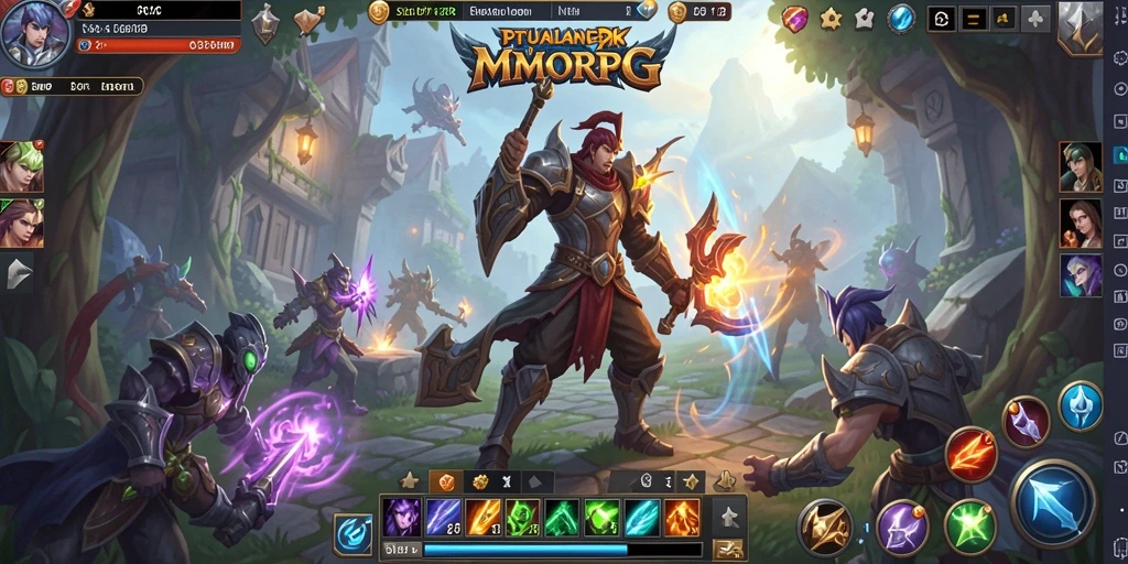 Tampilan menarik dari gameplay MMORPG SLOT123 yang seru.