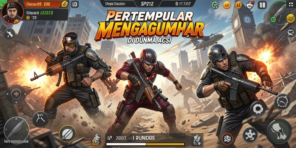 Tampilan menarik dari gameplay SP212 yang action-packed.